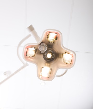 surgical lamp in operating roomの写真素材