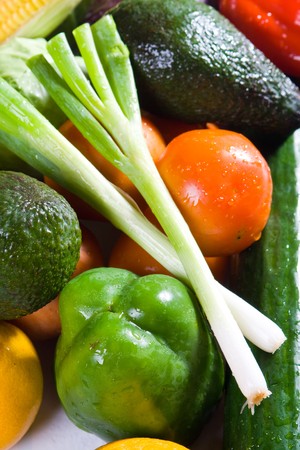 vegetables and fruitsの写真素材