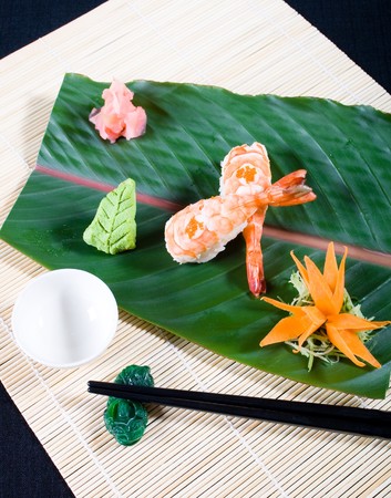 japanese sushi meal nigiriの写真素材