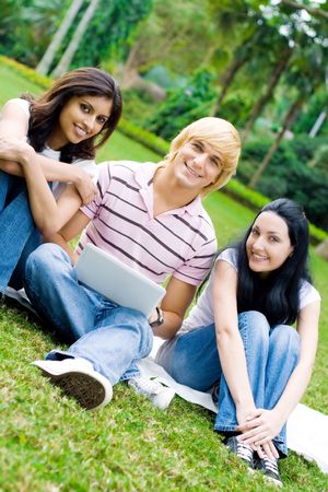 group of studentsの写真素材