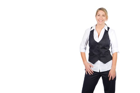 pretty young businesswomanの写真素材