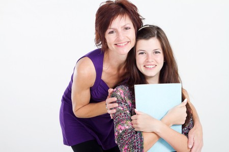 smart mother and daughterの写真素材