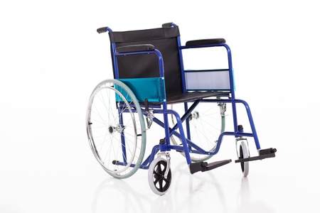 wheelchair isolated on white backgroundの写真素材
