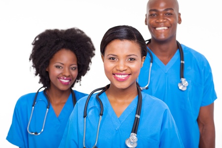 group of african medical doctors portraitの写真素材