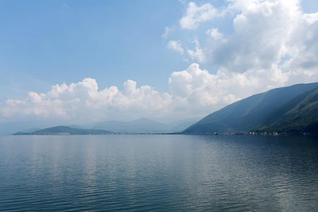 Erhai lake view in Dali, Chinaの写真素材