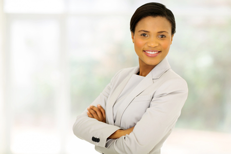 beautiful young businesswoman smilingの写真素材