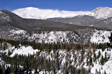 Many Parks Curve at Rocky Mountain National Parkの写真素材