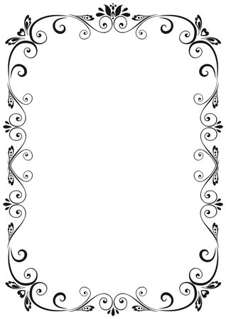 Floral Frameのイラスト素材