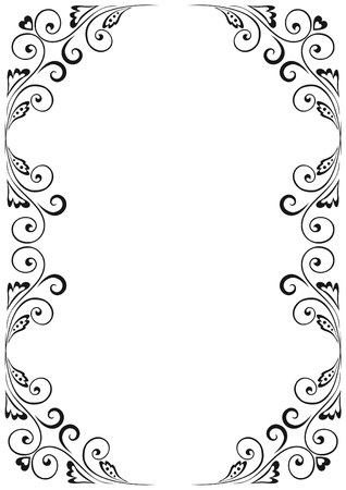 Floral Frameのイラスト素材