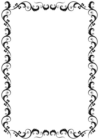 Floral Frameのイラスト素材