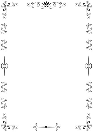 Floral Frameのイラスト素材