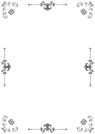 Floral Frameのイラスト素材