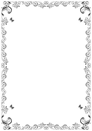 Floral Frameのイラスト素材