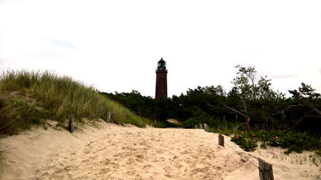 Lighthouse in Darsser close to Prerow - Germanyの写真素材