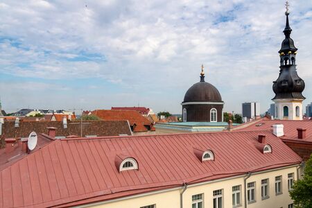 TALLINN, ESTONIA- JUNE 26, 2015: View of St.Mary Church.のeditorial素材
