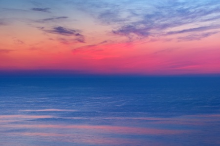 Atlantic Ocean in summer pastels の写真素材