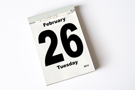 calendar sheetの写真素材