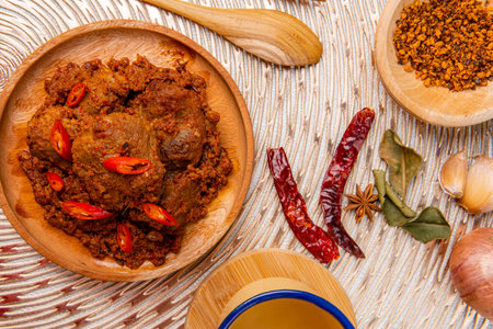 Baby Rendang Photo of Rendang Pork or Rendang babi. - ID:1-169943534 - Royalty Free ...