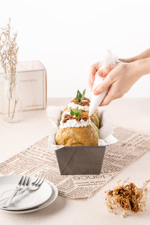 A bombolone or bomboloni is an Italian filled doughnut and is eaten as a snack food and dessert....