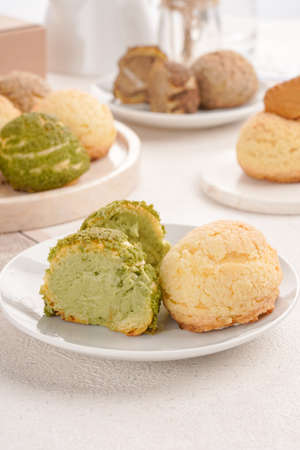 Choux pastry  is a delicate pastry dough used in many pastries. It contains only butter, water,...