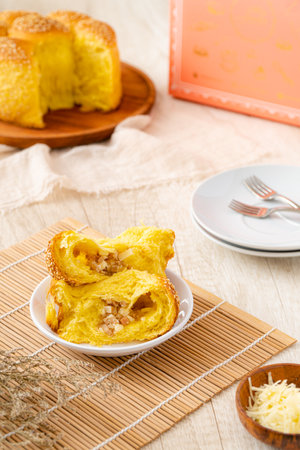 Roti sobek or Roti Gembong or Soft bread, This bread has a sweet taste with a soft texture. Usually...