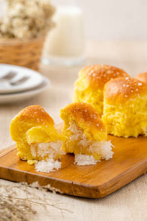 Roti sobek or Roti Gembong or Soft bread, This bread has a sweet taste with a soft texture. Usually...