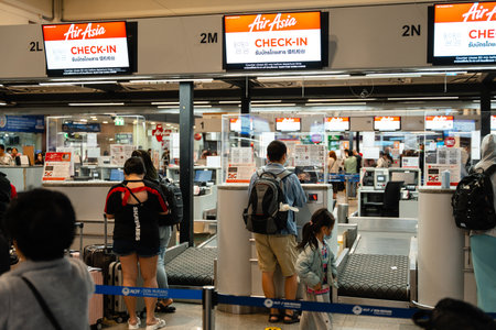 Inside the Don Mueang International Airport. Don Mueang considered to be one of the world's oldest...