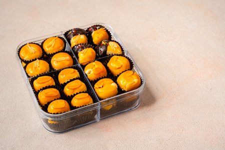 Nastar cookies or Pineapple tart is a small, bite-size pastry filled or topped with pineapple jamの写真素材