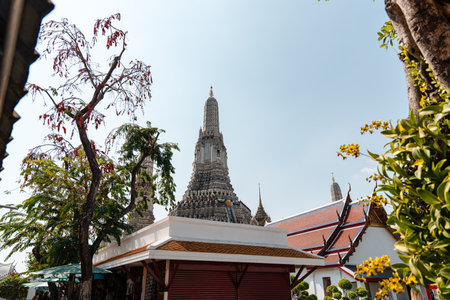 Bangkok,Thailand - February, 14 2023 :Wat Arun is a Buddhist temple in the Bangkok Yai district of Bangkok, Thailand. It is situated on Thonburi on the west bank of the Chao Phraya River.のeditorial素材