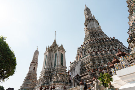 Bangkok,Thailand - February, 14 2023 :Wat Arun is a Buddhist temple in the Bangkok Yai district of Bangkok, Thailand. It is situated on Thonburi on the west bank of the Chao Phraya River.のeditorial素材