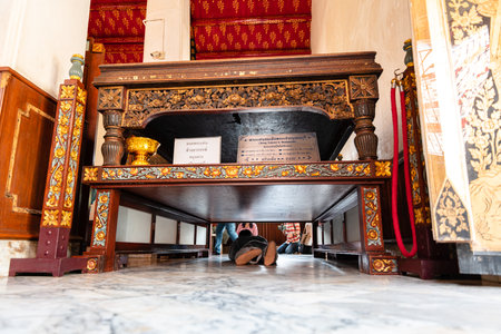 Bangkok,Thailand - February, 14 2023 :Wat Arun is a Buddhist temple in the Bangkok Yai district of Bangkok, Thailand. It is situated on Thonburi on the west bank of the Chao Phraya River.のeditorial素材