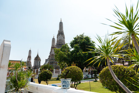 Bangkok,Thailand - February, 14 2023 :Wat Arun is a Buddhist temple in the Bangkok Yai district of Bangkok, Thailand. It is situated on Thonburi on the west bank of the Chao Phraya River.のeditorial素材