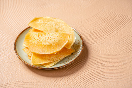 Breadfruit chips (Indonesia : Keripik sukun) are food made from breadfruit which is thinly sliced...