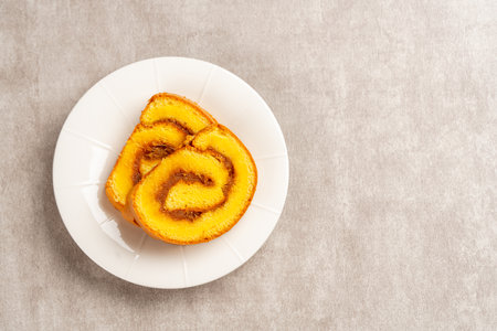 pineapple roll cake (Indonesia bolu gulung nenas) Bolu Gulung is a sponge cake that is baked using a...