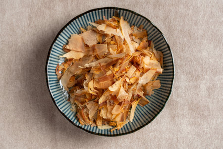 Katsuobushi, Ingredients for Japanese cuisine made by smoking and fermenting skipjack tuna.の写真素材