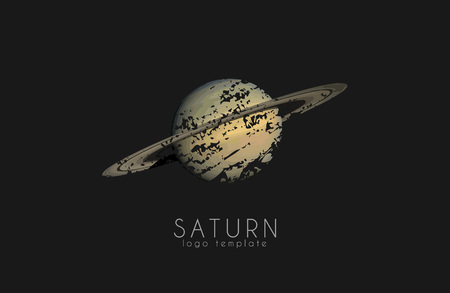 Saturn design. Planet . Cosmic . Spaceのイラスト素材