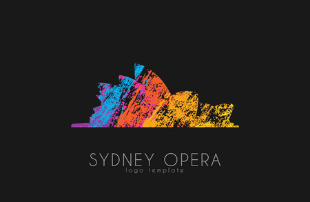 Sydney  . Color Sydney . Australia symbolのイラスト素材