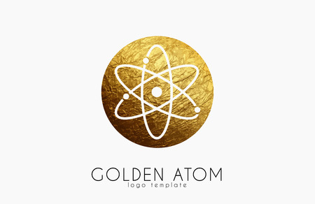 atom symbol. atom logo design. color atom. science logoのイラスト素材