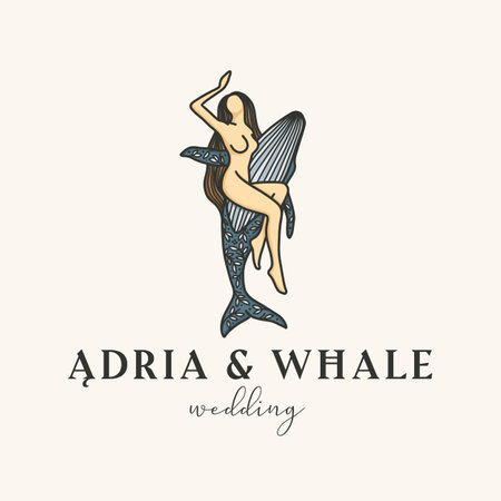 Medieval logo design, feminine logo, woman logotype, celestial element, moon designの写真素材