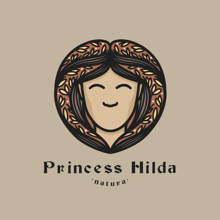 Medieval logo design, feminine logo, woman logotype, celestial element, moon designの写真素材