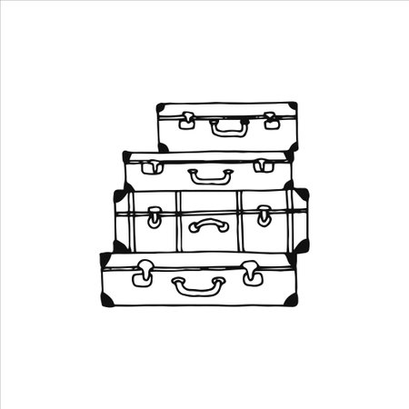 Hand drawn logo element, doodle, drawing, small, minimalistic art, home, decoration element, stickerのイラスト素材