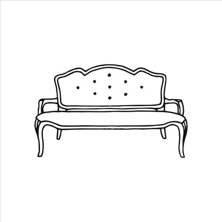 Hand drawn logo element, doodle, drawing, small, minimalistic art, home, decoration element, stickerのイラスト素材