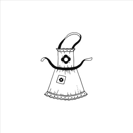 Hand drawn logo element, doodle, drawing, small, minimalistic art, home, decoration element, stickerのイラスト素材