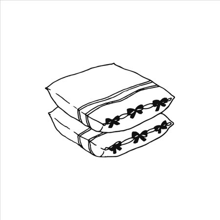 Hand drawn logo element, doodle, drawing, small, minimalistic art, home, decoration element, stickerのイラスト素材