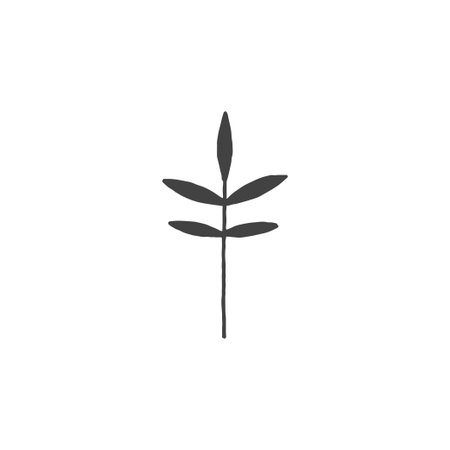 Logo element, clipart, nature, outline, tattoo, handdrawn, drawingのイラスト素材