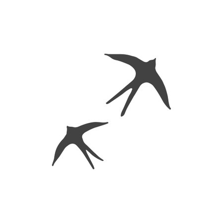 Logo element, clipart, nature, outline, tattoo, handdrawn, drawingのイラスト素材