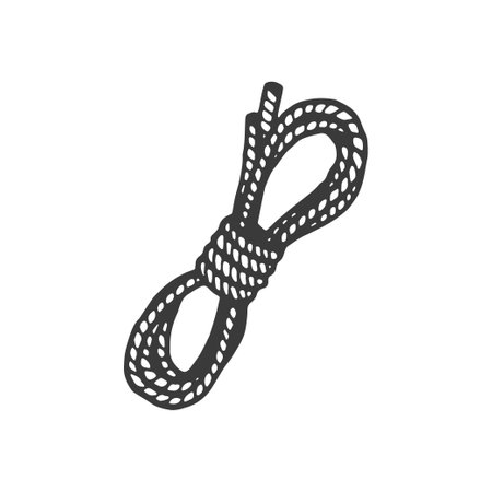 Rope Handdrawn element, Rope illustrationのイラスト素材