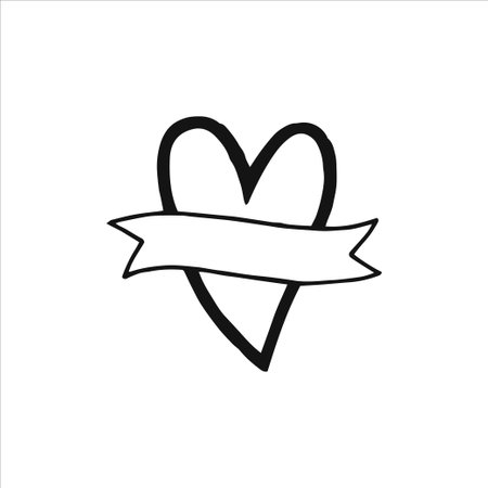 Wedding design element, Handdrawn element, Clipart, Drawing, Illustrationのイラスト素材