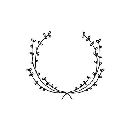 Wedding design element, Handdrawn element, Clipart, Drawing, Illustrationのイラスト素材