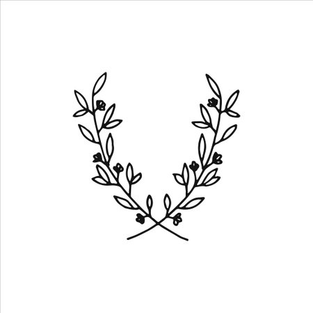 Wedding design element, Handdrawn element, Clipart, Drawing, Illustrationのイラスト素材